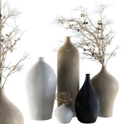 侘寂花瓶花艺组合 花瓶植物